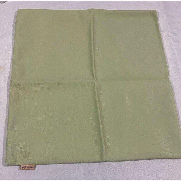 Set of 6 New Green  18”x18” 100% Organic Cotton Velvet Throw  Covers by TAVIS - Picture 2 of 12